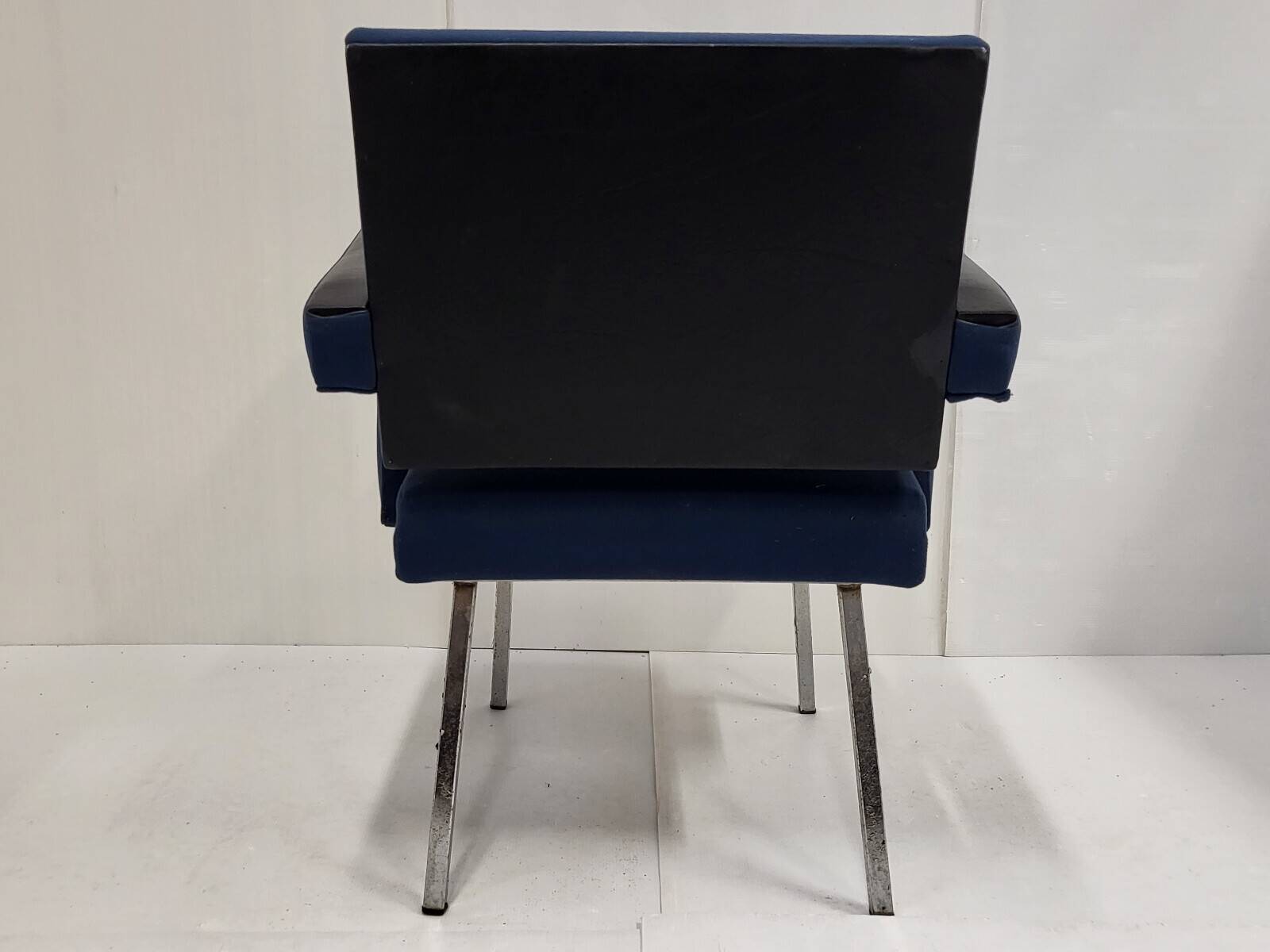 Paire de fauteuils "president" de jacques adnet 1950 vintage 50s 1950s