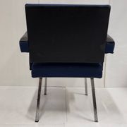 Paire de fauteuils "president" de jacques adnet 1950 vintage 50s 1950s