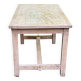 Renovated farmhouse table desk in oak, 110cm from the 1920s.