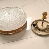 Glass and brass ceiling