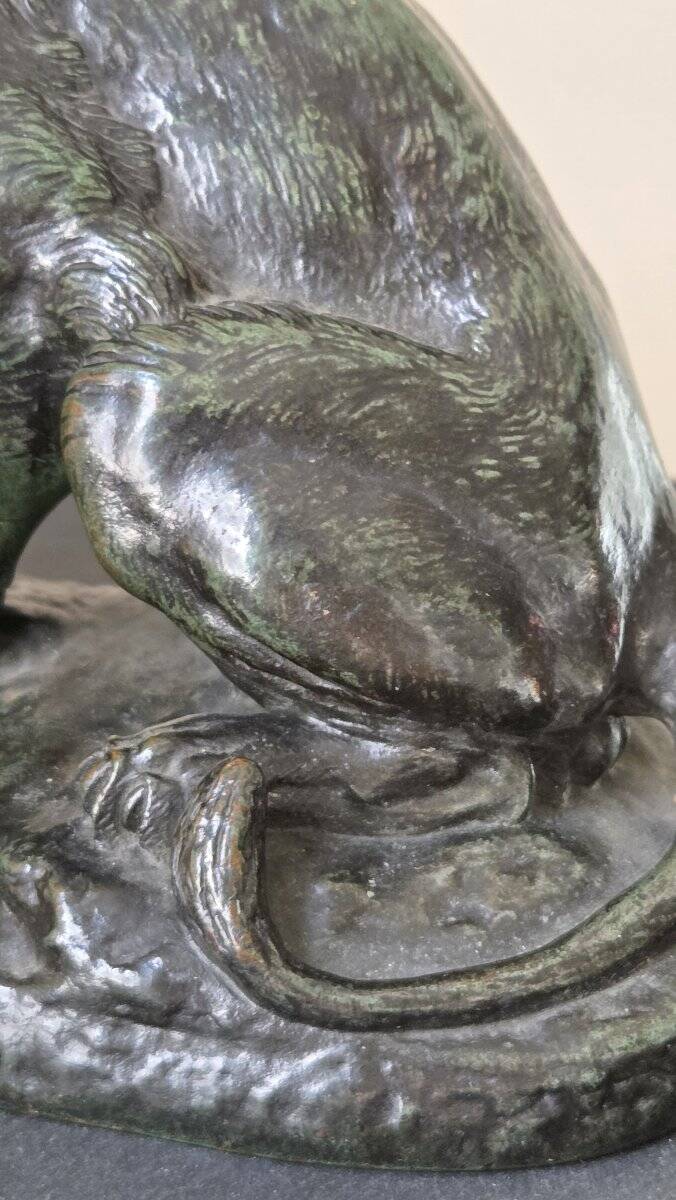 Bronze sculpture by Antonin-Louis BARYE (1796-1875)
