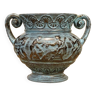 Large U-Keramik ceramic pot cover vase with antique decoration 4.610 kg