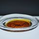 Brutalist art glass plate by Pentti Santalahti, 1970s