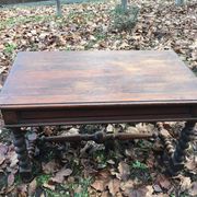 Louis XIII twisted farm table / Turned wooden desk