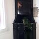 Corner furniture, black Italian notch