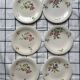 6 dessert plates Niderviller flower pattern 1925-1930 Made in France