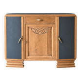 Buffet art deco chene et anthracite