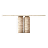 Travertine Console Table