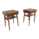 2 tables de chevet en acajou, Suède, 1950