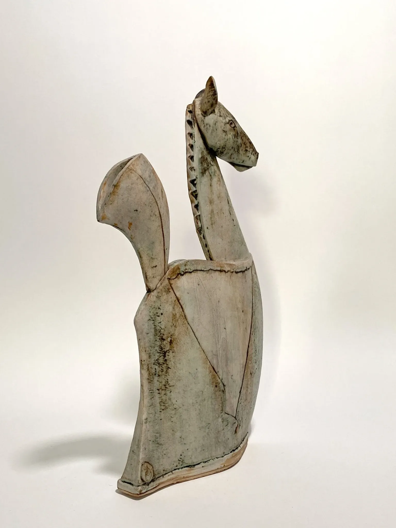 Sculpture de cheval en céramique