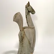 Sculpture de cheval en céramique