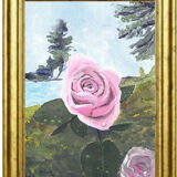 Painting, Rose after the rain.
