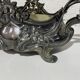 Table jardinière and its silver-plated tray in Louis XV style.