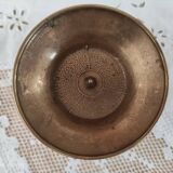 Low brass candle holder