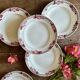 Set of 6 antique deep plates - Saint Amand Céranord