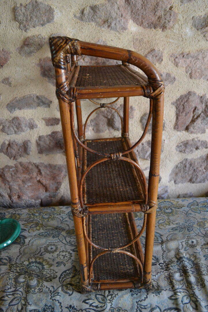 70s bamboo rattan