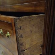 Mahogany drop-leaf secretary – Louis XVI period