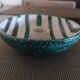 Italian glazed ceramic candle holder Baldelli 1950s 1960s