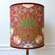 Bird and flower lampshade, William Morris style