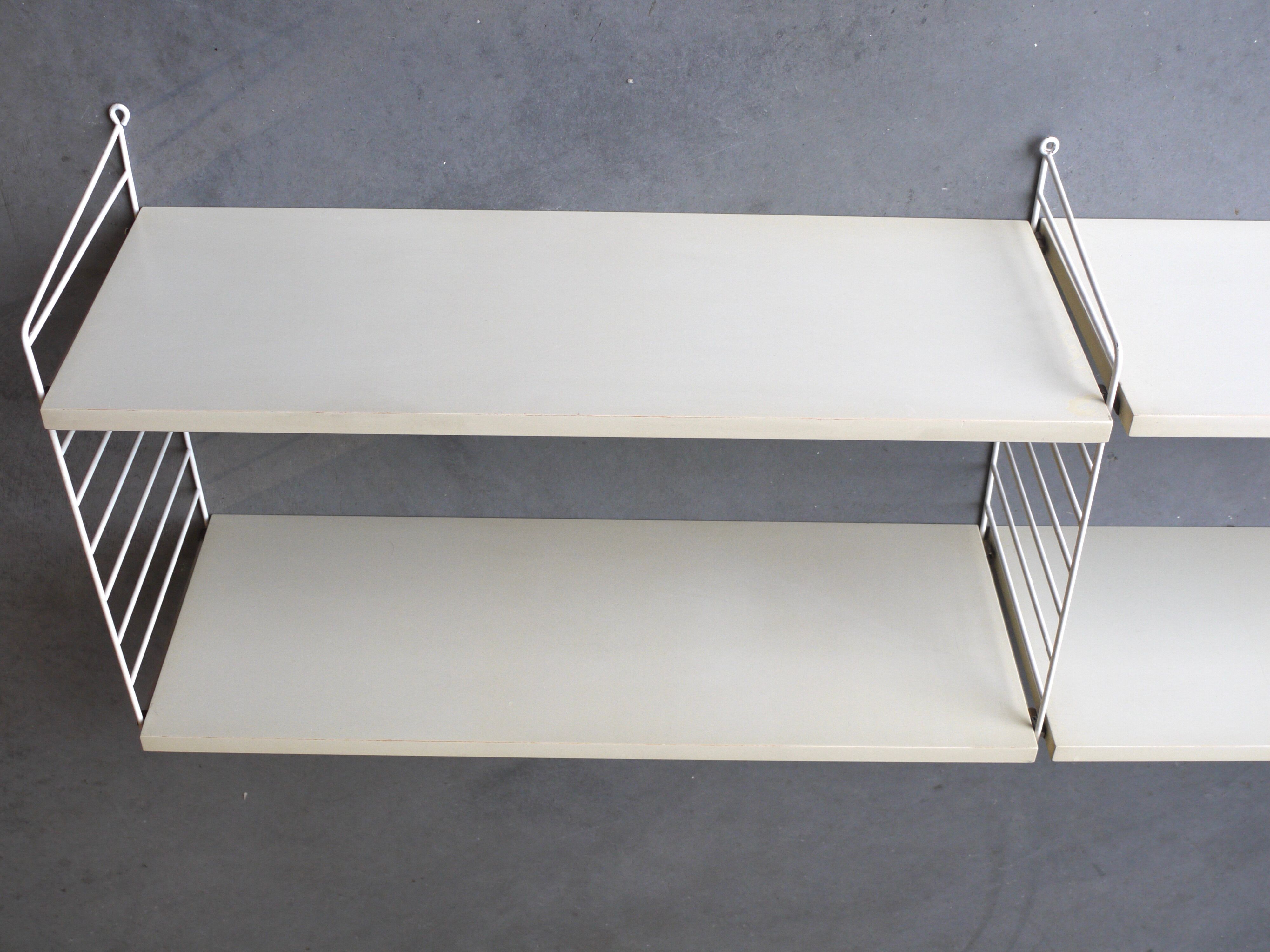 Vintage wall Shelving unit by Nisse Strinning for String AB