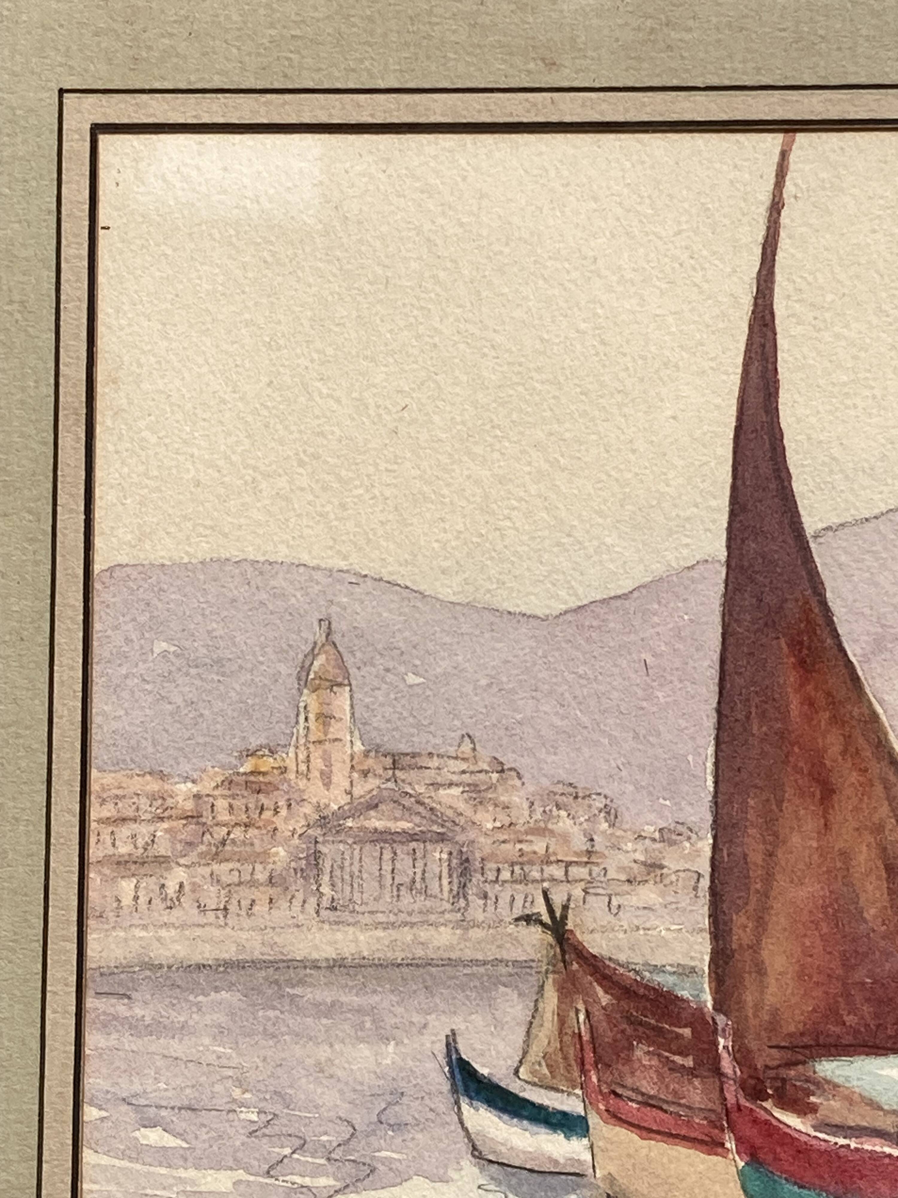 Geo Duchesne (20th century), Framed and signed marine