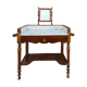 Dressing table in walnut and marble, late 19th century.