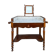 Dressing table in walnut and marble, late 19th century.