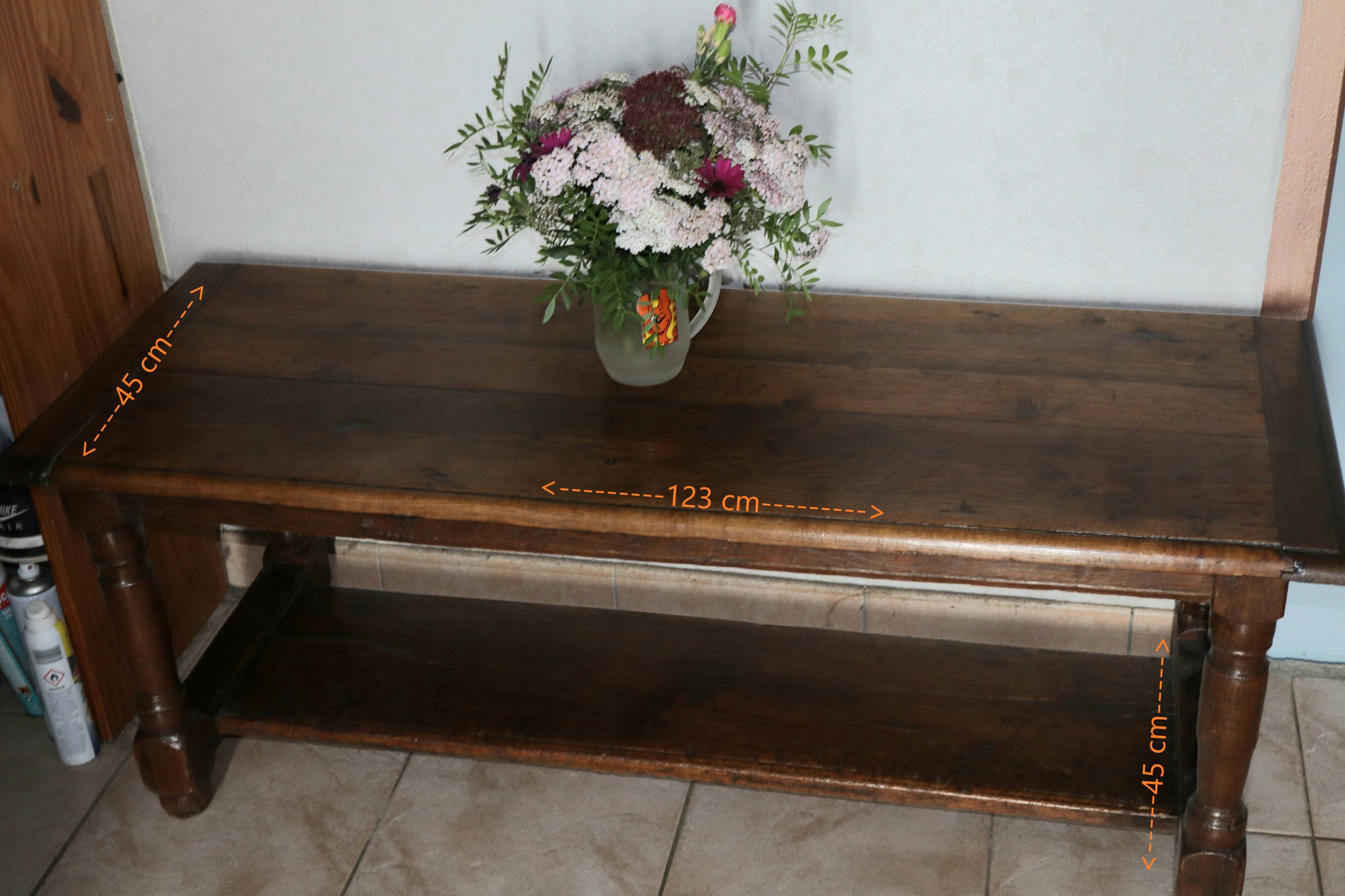 Oak coffee table 19th century