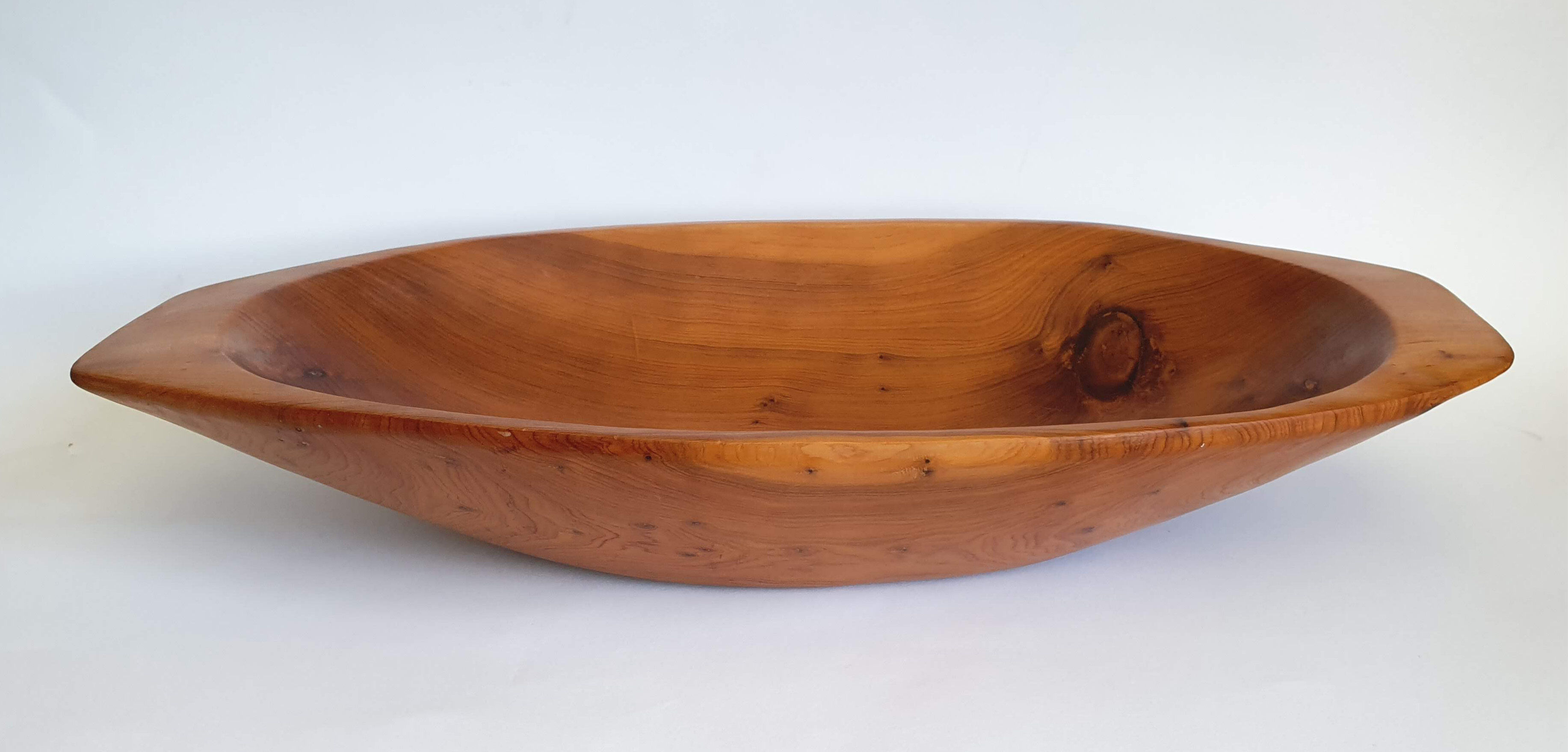 70s wooden fruit cup