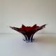 Important Murano blown glass centrepiece – Ruby red and blue