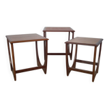 Scandinavian nesting tables in teak from the 1960s.