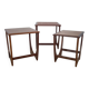 Scandinavian nesting tables in teak from the 1960s.
