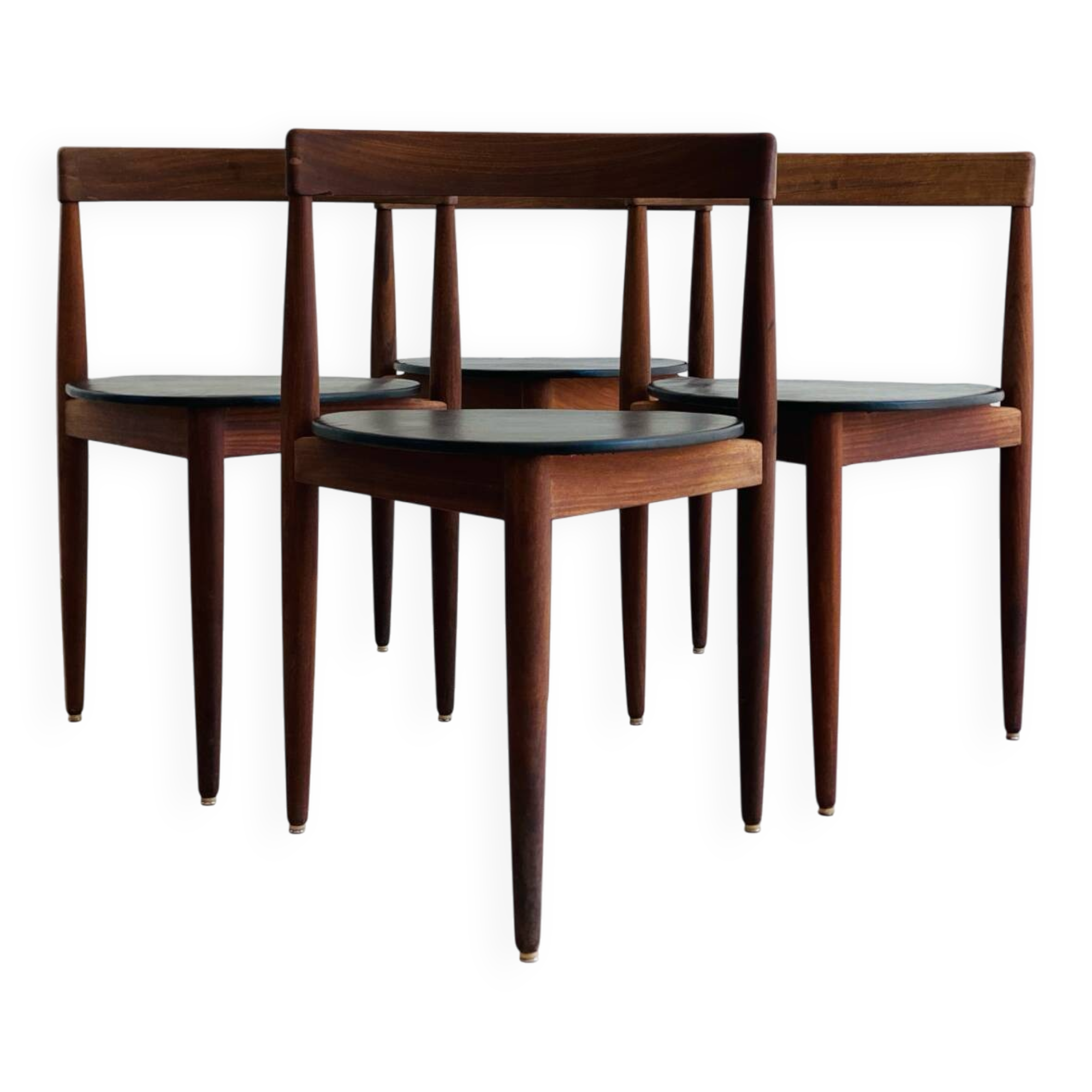Set of 4 vintage Hans Olsen chairs for Frem Røjle Denmark