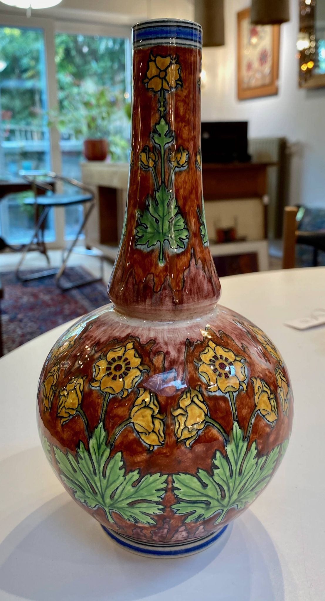 Vase soliflore Boch Frères Keramis