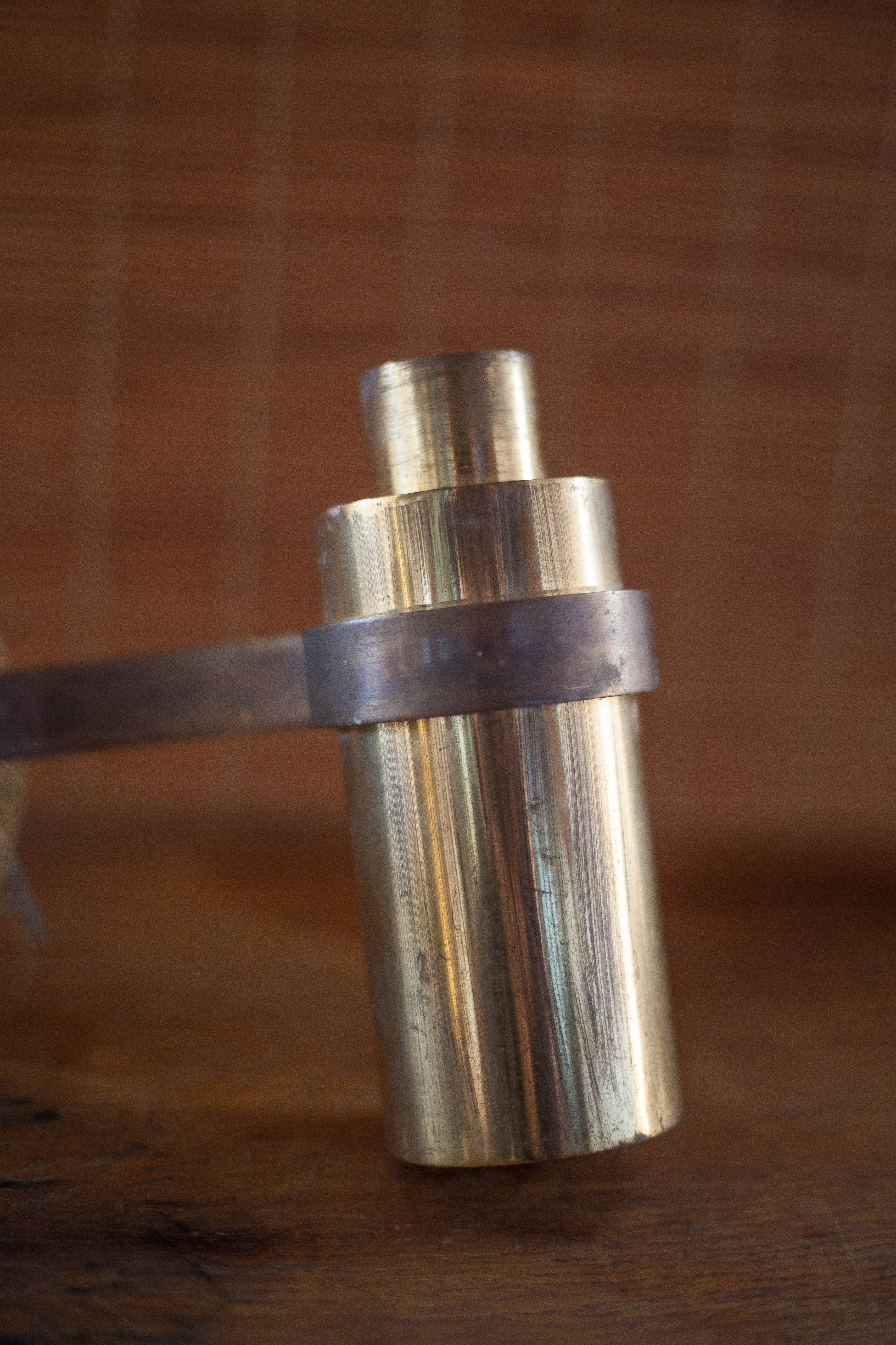 Vintage bronze wall lamp