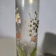 Art Nouveau enamelled glass cylinder vase