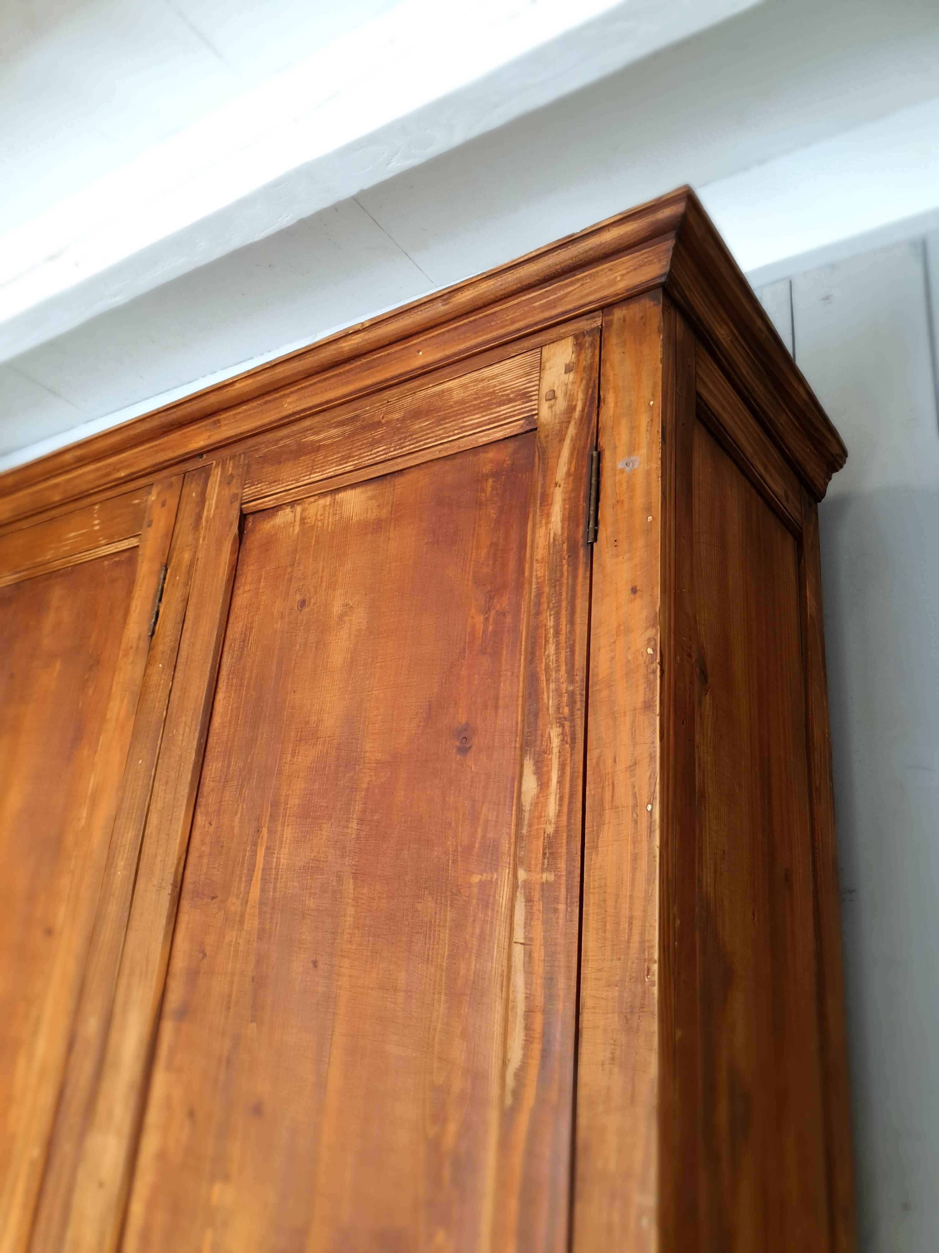 Parisian wardrobe in raw wood