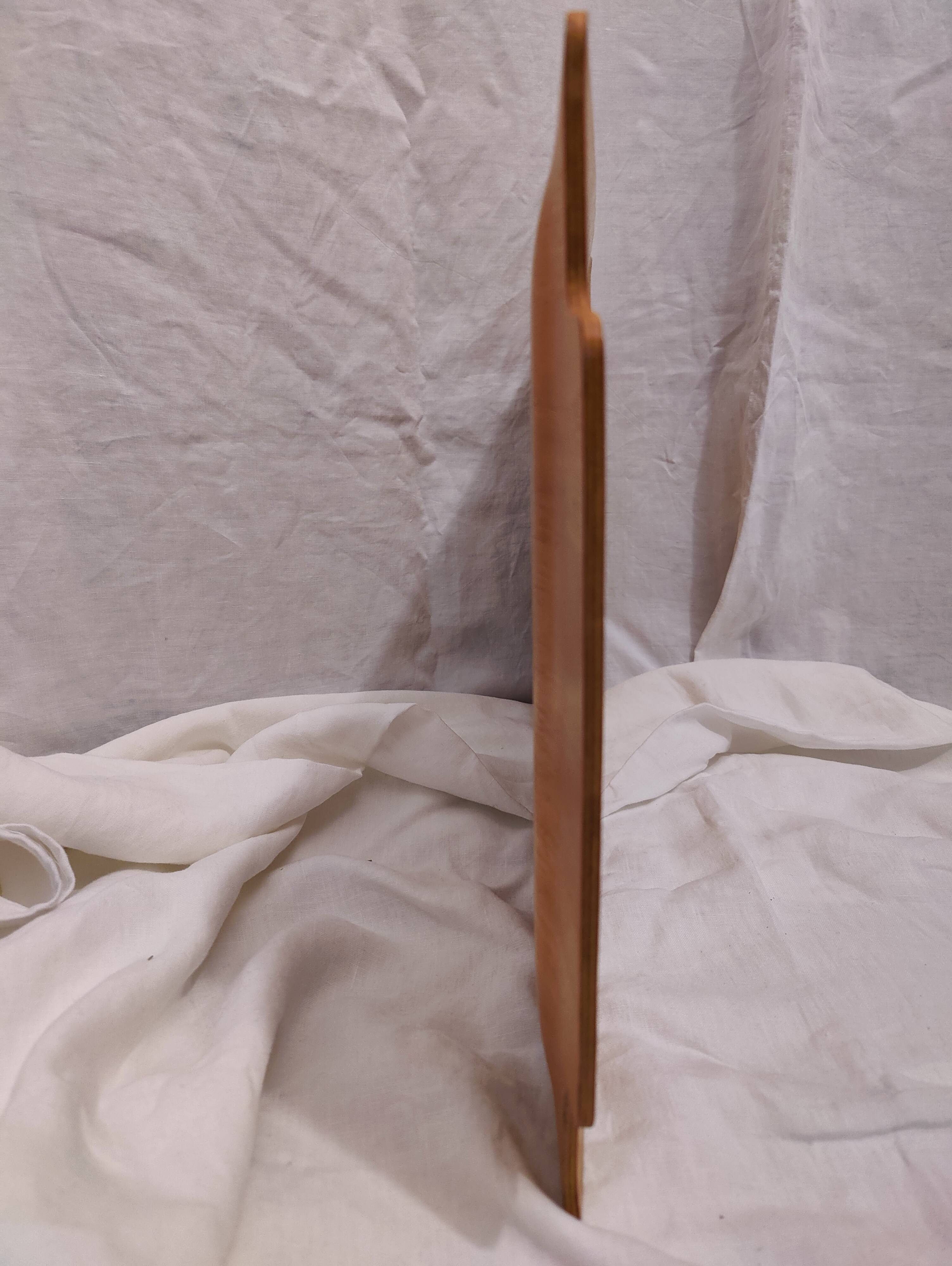 Plateau Ikea vintage feuille de bois formé