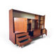 Scandinavian vintage teak library enfilade Denmark design -1960