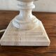 Vintage travertine lampfoot