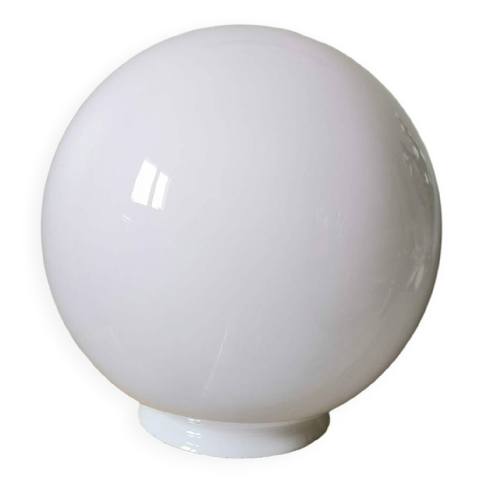 Vintage white opaline round lamp globe pendant ceiling lamp