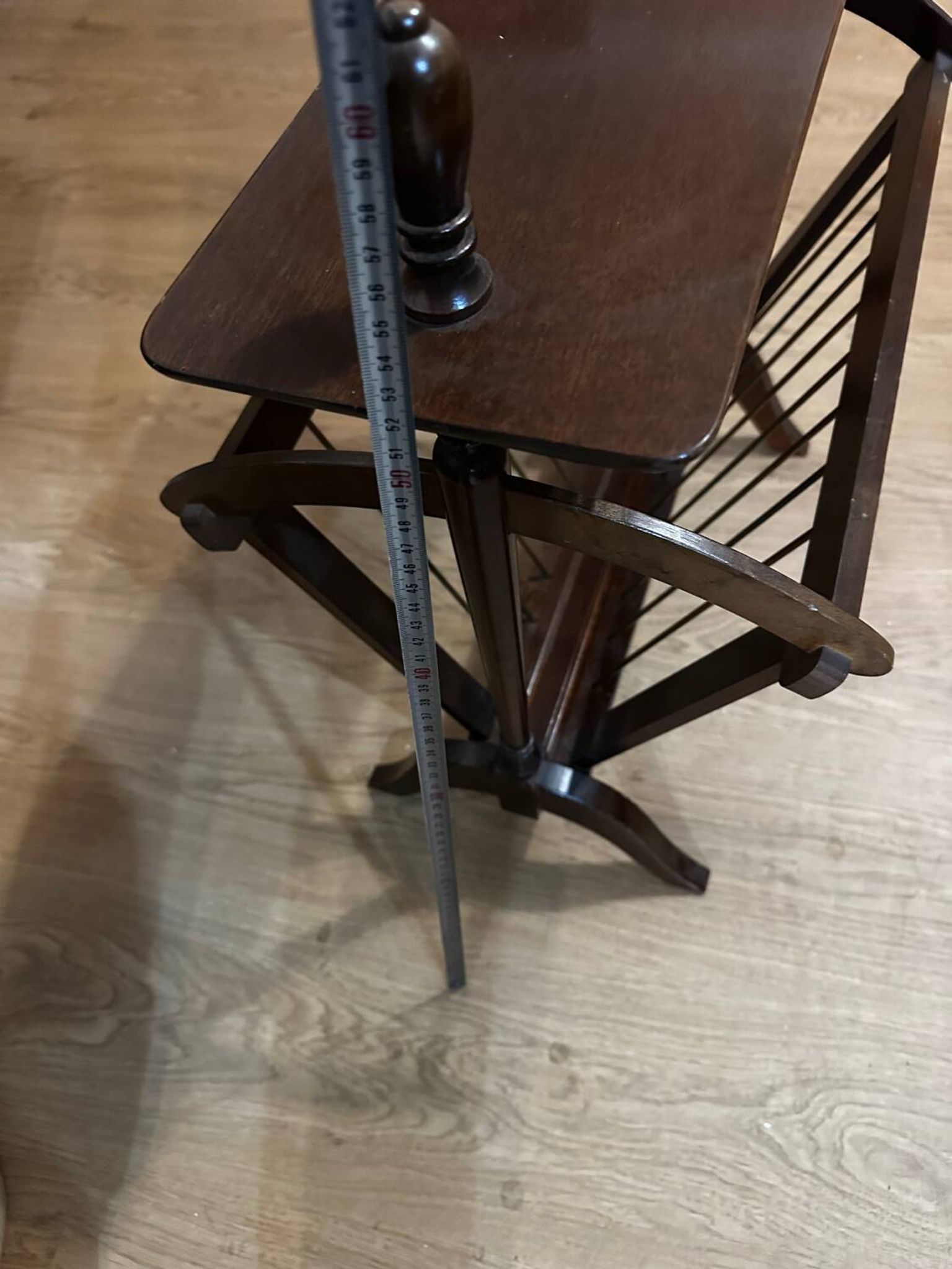 Porte revues vintage en bois - années 50-60