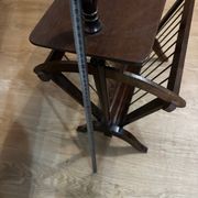 Porte revues vintage en bois - années 50-60