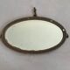 Antique beveled oval mirror 65cm