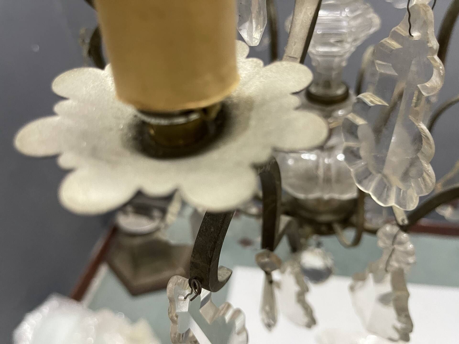 Vintage Italian Crystal Chandelier, 1940s