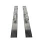 Wall lamps (2) - design Stéphane Davidts - brushed steel - Belgium - 80's