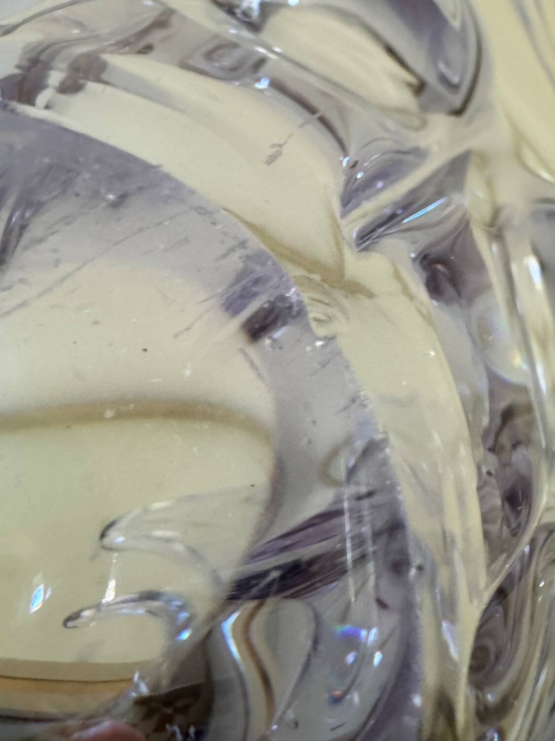 Neodymium crystal cup from the 60s