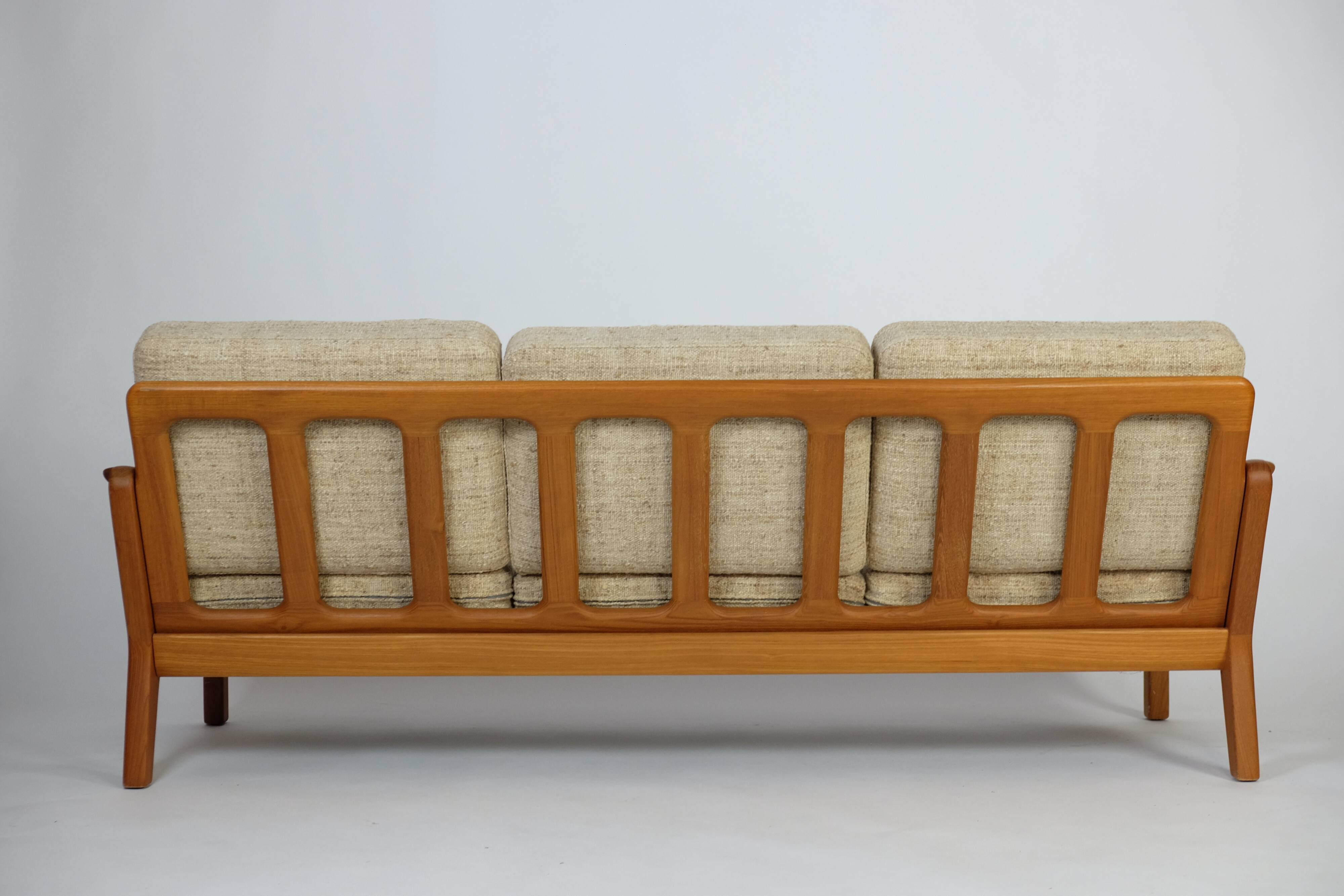 Danish 3-Sitzer Teak Sofa Daybed Juul Kristensen Vintage 60er 70s