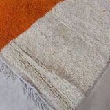 Moroccan handmade artisanal berber carpet magic orange eye 287 x 184 cm