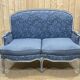 Louis XV style sofa from the 70s in beech, feather seat cushions